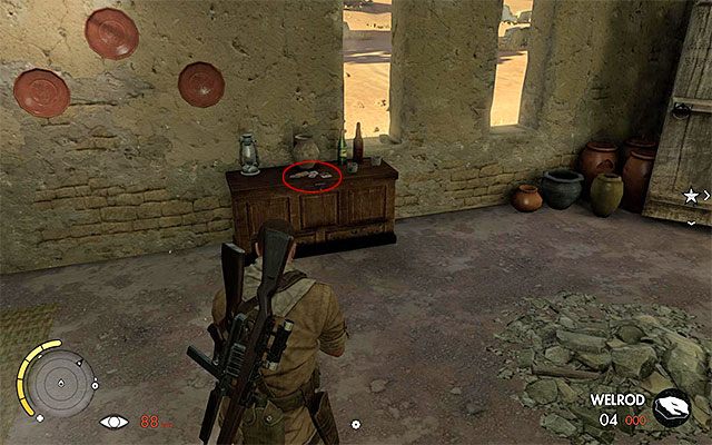 Zbadaj dokładnie budynek celem zlokalizowania karty - Karty kolekcjonerskie | Sekrety - Misja 6 | Sniper Elite III Afrika - Sniper Elite III: Afrika - poradnik do gry