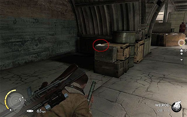 Dokładnie rozglądaj się, bo sekret jest w słabiej oświetlonym miejscu - Dzienniki wojenne | Sekrety - Misja 7 | Sniper Elite III Afrika - Sniper Elite III: Afrika - poradnik do gry