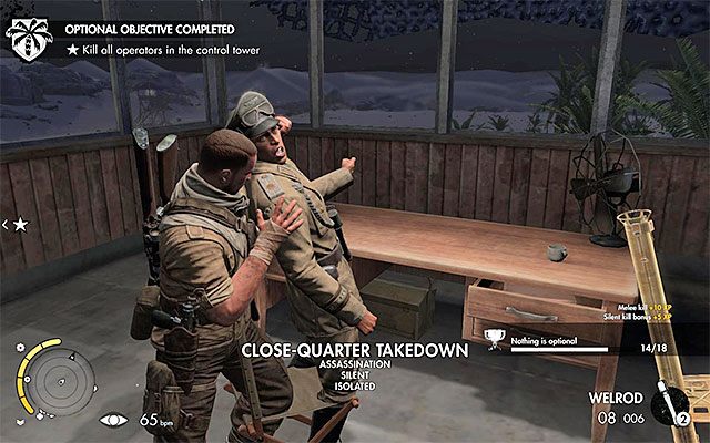 Zaatakuj wartownika z wieży kontrolnej - Ulepszenia broni | Sekrety - Misja 7 | Sniper Elite III Afrika - Sniper Elite III: Afrika - poradnik do gry