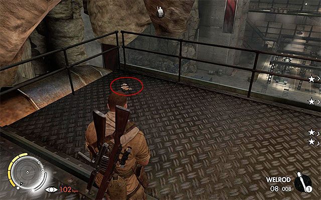 Musisz dotrzeć na górne balkoniki - Karty kolekcjonerskie | Sekrety - Misja 8 | Sniper Elite III Afrika - Sniper Elite III: Afrika - poradnik do gry