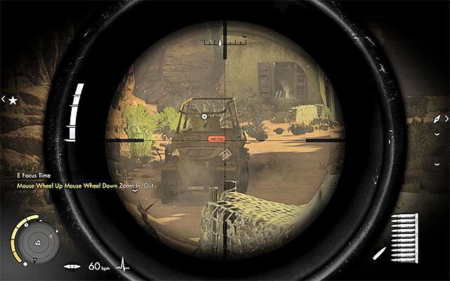 Załoga transportera może zauważyć bohatera nawet z dużej odległości - Zniszczenie drugiej wyrzutni rakietowej | Misja 6 - Kasserine Pass - Sniper Elite III: Afrika - poradnik do gry