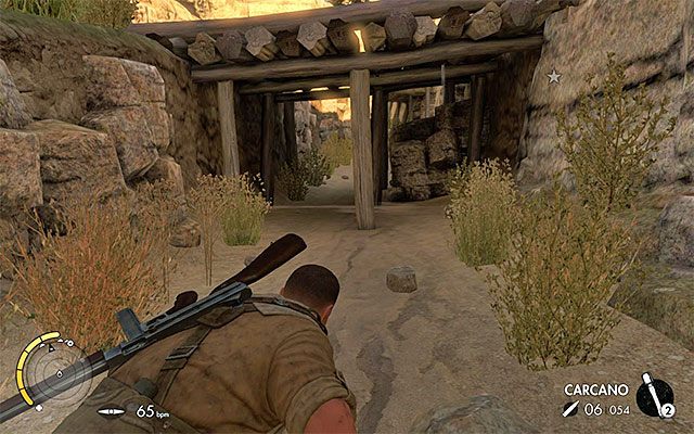 Wykorzystuj okopy i dolne ścieżki do unikania wykrycia - Zbadanie południowych obozowisk | Misja 3 - Halfaya Pass - Sniper Elite III: Afrika - poradnik do gry