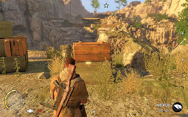 W obozowisku są karta i dziennik wojenny - Zniszczenie trzeciej artylerii | Misja 3 - Halfaya Pass - Sniper Elite III: Afrika - poradnik do gry