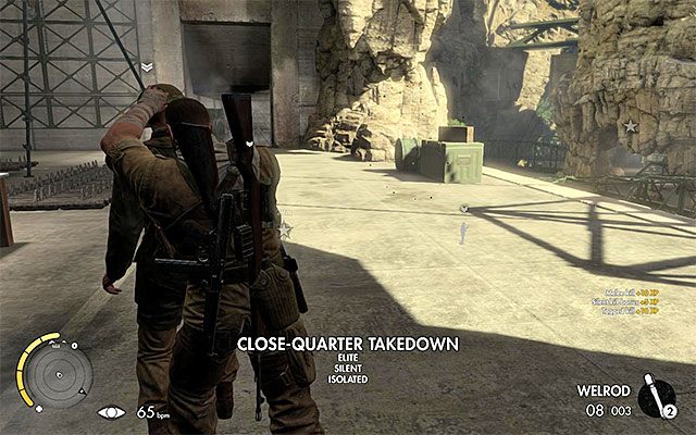 Oczyść okolicę z jednostek wroga - Zniszczenie pierwszego transformatora | Misja 8 - Ratte Factory - Sniper Elite III: Afrika - poradnik do gry