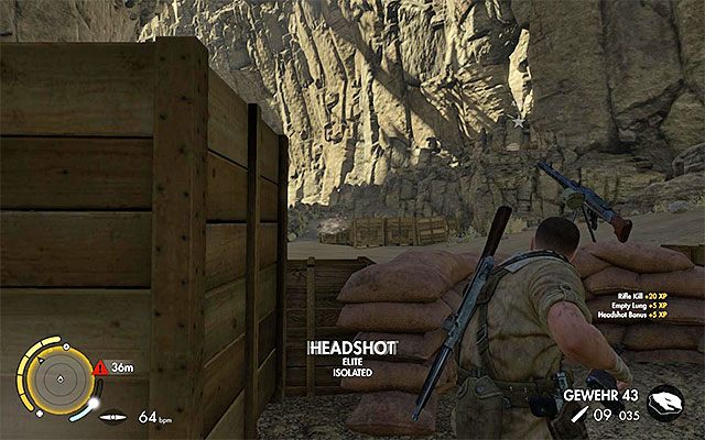Pozbądź się wszystkich przeciwników - Oddanie strzału z gniazda snajperskiego | Misja 8 - Ratte Factory - Sniper Elite III: Afrika - poradnik do gry