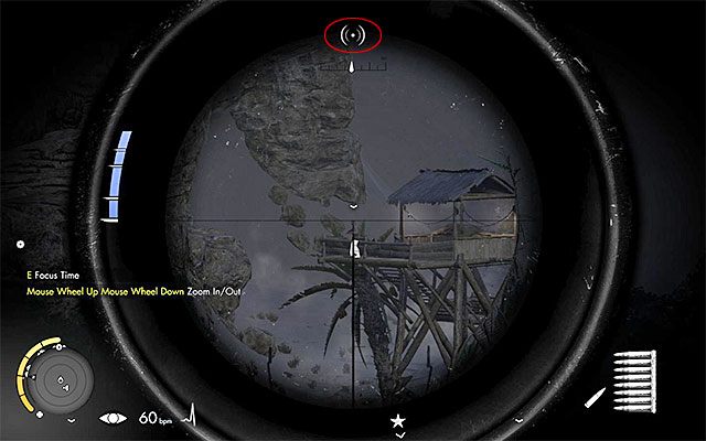 Wyeliminowany na samym początku misji wrogi żołnierz pracował przy uszkodzonym generatorze (punkt 2 na mapie) - Pozyskanie informacji na temat bazy | Misja 2 - Gaberoun | Sniper Elite III - Sniper Elite III: Afrika - poradnik do gry