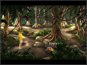 Pięknie, jakiś długozęby futrzak odgryzł mi końcówkę trzcinki - [George] KARAIBY - Wyspa Zombie - Broken Sword II: The Smoking Mirror - poradnik do gry