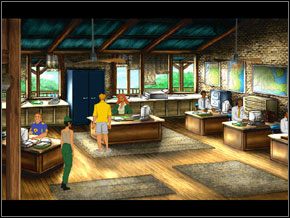 i dobrze, gdyż szefowa firmy, panna Garcia nie była zbyt grzeczna dla mnie, a przywitała radośnie moją towarzyszkę - [George] QUARAMONTE #1 - Broken Sword II: The Smoking Mirror - poradnik do gry