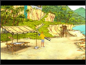 11 - [George] KARAIBY - Plaża - Broken Sword II: The Smoking Mirror - poradnik do gry