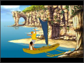 Rio uparł się i za żadne skarby świata nie chciał wysiąść ze mną na brzeg - [George] KARAIBY - Dom Ketcha - Broken Sword II: The Smoking Mirror - poradnik do gry