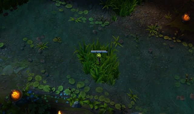 Wizja w tym miejscu ostrzeże Cię zarówno przed gankiem jak i da Ci wgląd na to, kto próbuje się zakraść do jungli Twojej drużyny - Po drugie - Totemy i map awarness | Pięć elementów zdobywania przewagi w LoL - League of Legends - poradnik do gry