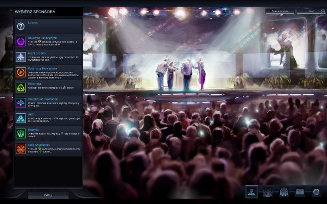 Do wyboru na początku masz osiem sponsorów-nacji, jakimi możesz kierować - Sponsorzy | Podstawy rozgrywki | Sid Meiers Civilization Beyond Earth - Sid Meiers Civilization: Beyond Earth - poradnik do gry