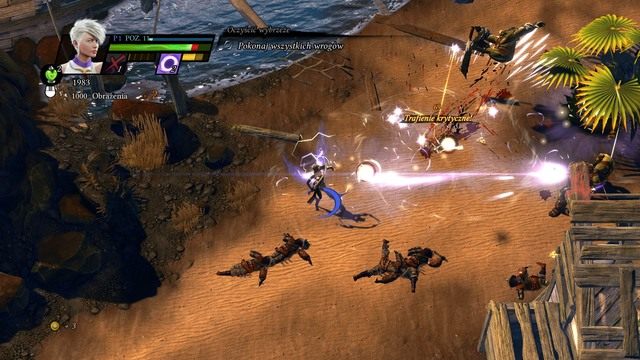 Wypuszczenie kilku Piorunów w krótkim odstępie czasu szybko eliminuje zagrożenie. - Claire, paladynka Serafii | Postacie w Sacred 3 - Sacred 3 - poradnik do gry