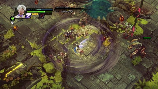 Wir wywołany przez Boską aurę zadaje obrażenia na obrzeżach oraz, co pewien czas, również wewnątrz. - Claire, paladynka Serafii | Postacie w Sacred 3 - Sacred 3 - poradnik do gry