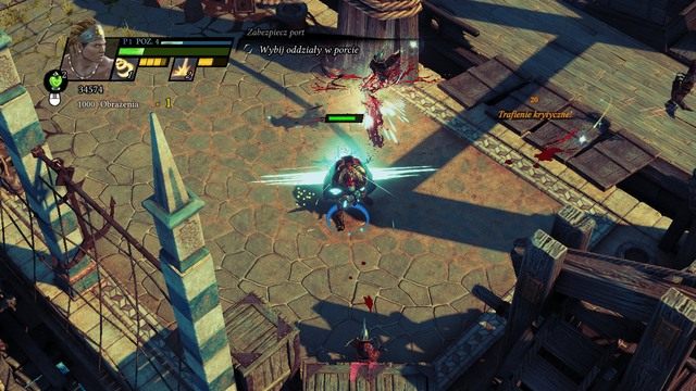 Przeciwnik podczas ładowania ataku. - Zatoka Peliasa | Kampania w Sacred 3 - Sacred 3 - poradnik do gry