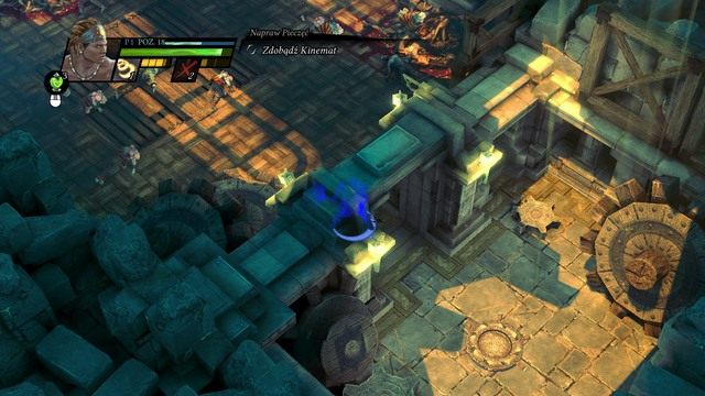 Kinemat znajduje się w małym pomieszczeniu obok tego, w którym znajdował się konstrukt. - Zhurag | Kampania w Sacred 3 - Sacred 3 - poradnik do gry