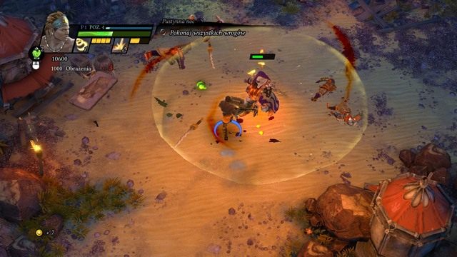 Obszar ataku przeciwnika jest dobrze widoczny. - Pokonanie wszystkich przeciwników | Zadania poboczne w Sacred 3 - Sacred 3 - poradnik do gry