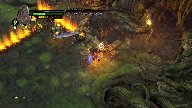 Ogniste pasy mogą podpalić Twoją postać. - Pokonanie wszystkich przeciwników | Zadania poboczne w Sacred 3 - Sacred 3 - poradnik do gry