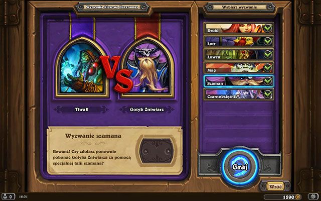 Pozostały jeszcze trzy - Wyzwania klasowe | Rewir Zbrojnych | Hearthstone Klątwa Naxxramas - Hearthstone: Klątwa Naxxramas - poradnik do gry