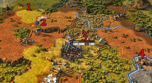 1 - Trasa marszu armii - Interface | Podstawy Endless Legend - Endless Legend - poradnik do gry