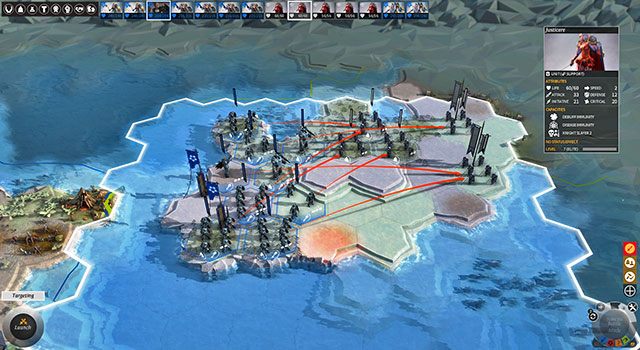 Dowódca wyznacza cele swoim żołnierzom. - Bitwa | Wojna w Endless Legend - Endless Legend - poradnik do gry