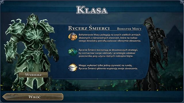Rycerz śmierci - bohater mocy. - 2. Kreacja postaci | Might and Magic Heroes Online - Might & Magic: Heroes Online w 10 prostych krokach
