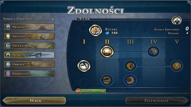 Trzeba dobrze przemyśleć sprawę jak najlepiej rozdać wszystkie dostępne punkty. - 4. Rozwój bohaterów | Might and Magic Heroes Online - Might & Magic: Heroes Online w 10 prostych krokach