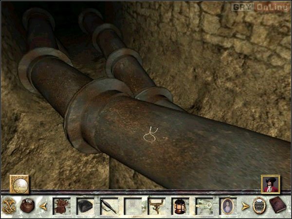 Teraz wejdź w prostokątny tunel i dokonaj poziomicą ostatniego pomiaru - Część 5 | Opis przejścia | Wersal 2 Testament Króla - Wersal 2: Testament Króla - poradnik do gry