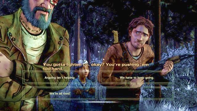 Kłotnia Lukea i Kennyego - Rozdział 10 - Out In The Cold | Epizod 4 - Amid The Ruins - The Walking Dead - Season Two - poradnik do gry