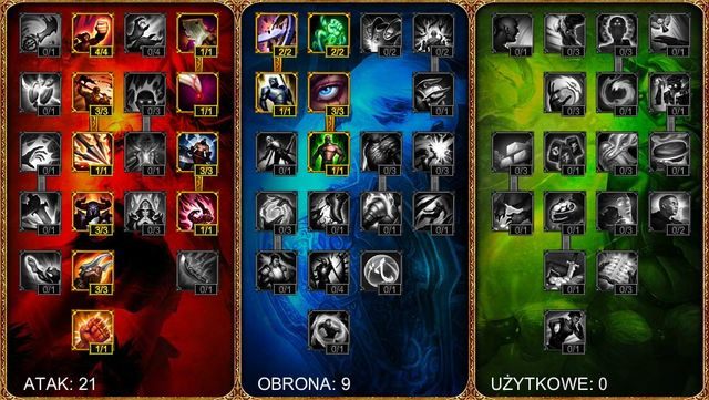 Drzewko Ofensywne - Specjalizacje/Masteries | Draven | League of Legends - League of Legends - poradnik do gry