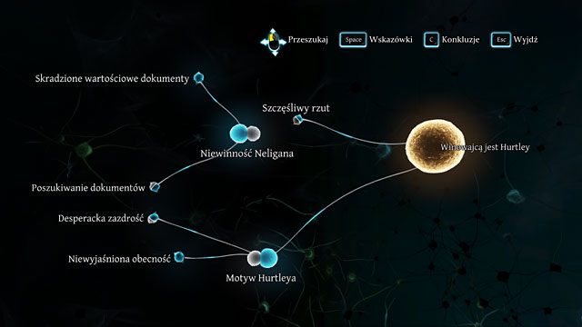 Przy założeniu szczęśliwego rzutu, niewinności Neligana i motywu Hurtleya możesz już w tym momencie zakończyć śledztwo (niekoniecznie prawidłowym wnioskiem). - Dowiedz się, co ukrywa Liam Hurtley - Los Czarnego Piotra - Sherlock Holmes: Zbrodnia i kara - poradnik do gry