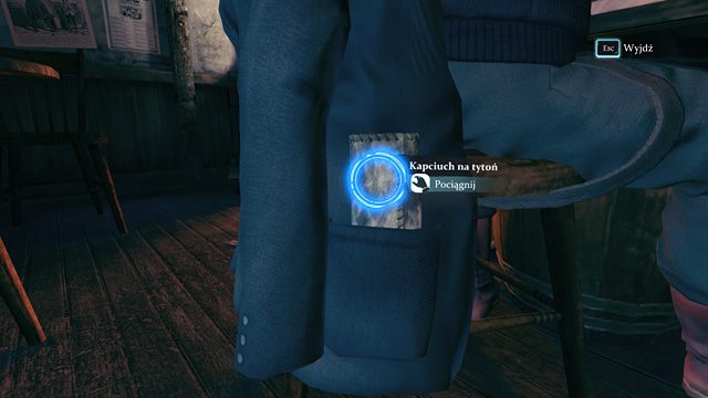 Podrzucanie kapciucha. - Sprawdź podejrzanego Patricka Cairnsa - Los Czarnego Piotra - Sherlock Holmes: Zbrodnia i kara - poradnik do gry