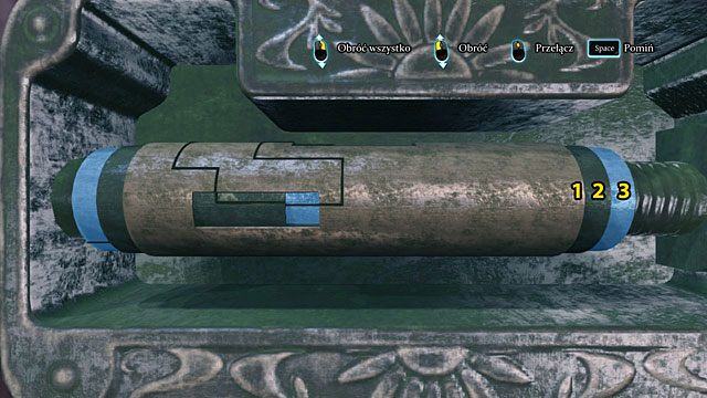 Obróć równocześnie wszystkie walce tak, by na widoku zalazło się dolne okienko - Dokładnie zbadaj stację Chesterfield - Zagadka na torach - Sherlock Holmes: Zbrodnia i kara - poradnik do gry