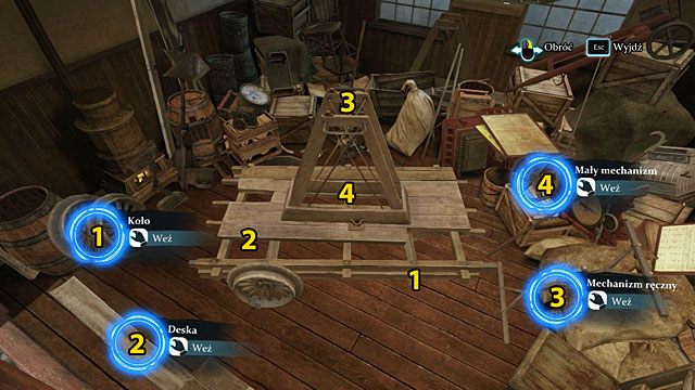 Aby przeprowadzić eksperyment, musisz złożyć w całość rozmontowaną drezynę - Przeprowadź eksperyment z fałszywym pociągiem - Zagadka na torach - Sherlock Holmes: Zbrodnia i kara - poradnik do gry