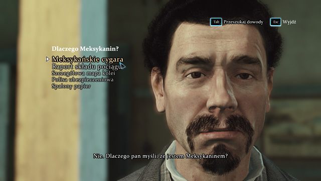 Ten mężczyzna nie mówi prawdy. - Porozmawiaj z palaczem cygar - Zagadka na torach - Sherlock Holmes: Zbrodnia i kara - poradnik do gry