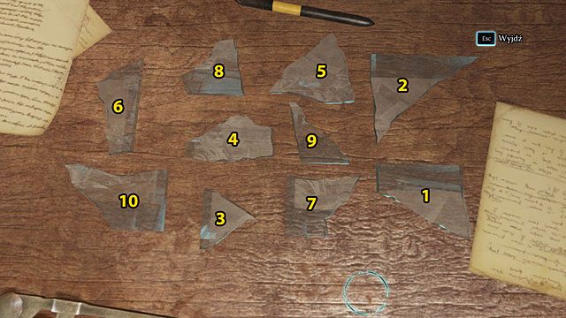 Przenoś fragmenty szklanej płytki i łącz te pasujące ze sobą - Znajdź narzędzie zbrodni - Krwawa łaźnia - Sherlock Holmes: Zbrodnia i kara - poradnik do gry