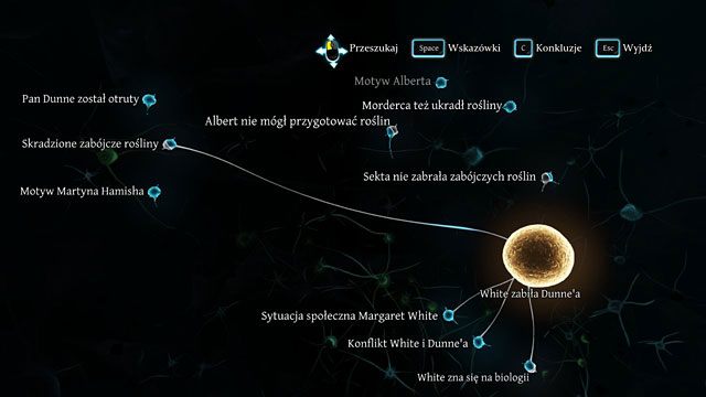 Przyj założeniu skradzionych zabójczych roślin oraz przyjąwszy, że sekta nie zabrała zabójczych roślin, a Albert nie mógł ich przygotować, za to White zna się na biologii, możesz już zakończyć sprawę (niekoniecznie prawidłowym wnioskiem). - Przeprowadź eksperyment z zabójczymi roślinami - Dramat w Kew Gardens - Sherlock Holmes: Zbrodnia i kara - poradnik do gry