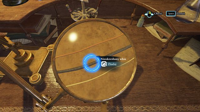 Trzy włosy do zbadania. - Rozejrzyj się po cyrku - Spacer po Half Moon Street - Sherlock Holmes: Zbrodnia i kara - poradnik do gry