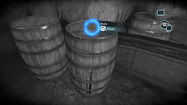 Herb na wieku beczki - widoczny tylko dzięki talentowi Holmesa. - Rozejrzyj się po cyrku - Spacer po Half Moon Street - Sherlock Holmes: Zbrodnia i kara - poradnik do gry