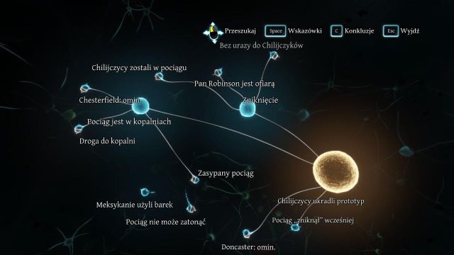 Wymagane założenia - Pozostałe dedukcje (błędne) - Zagadka na torach - Sherlock Holmes: Zbrodnia i kara - poradnik do gry