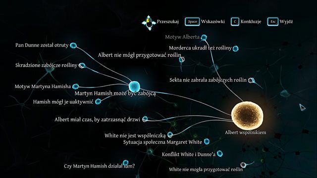 Wymagane założenia - Pozostałe dedukcje (błędne) - Dramat w Kew Gardens - Sherlock Holmes: Zbrodnia i kara - poradnik do gry