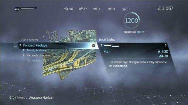 Z biegiem gry ulepszeń przybywa! - Uzbrojenie Morrigan | Walka na morzu w Assassins Creed Rogue - Assassins Creed: Rogue - poradnik do gry