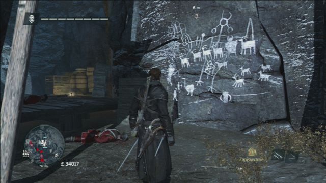 Użyj Wzroku Orła, by odkryć malowidło. - Malowidła w jaskini | Przedmioty do zebrania | Assassins Creed Rogue - Assassins Creed: Rogue - poradnik do gry