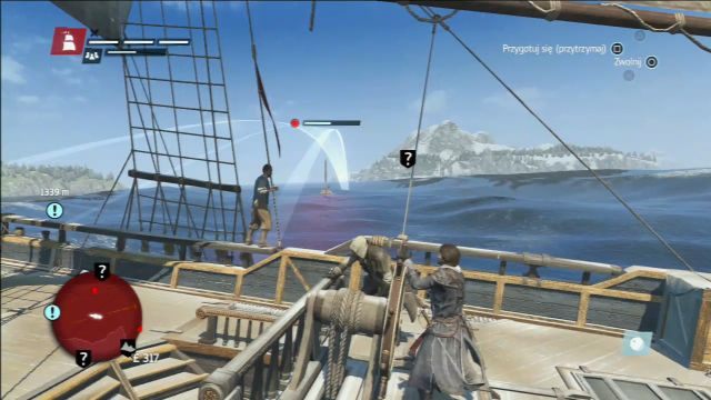 Możesz walczyć z wrogimi okrętami, jednak nie ściągnij na siebie zbyt dużej ich liczby. - 03 - Majster, żeglarz, żołnierz, szpieg | Sekwencja 1 | Assassins Creed Rogue - Assassins Creed: Rogue - poradnik do gry