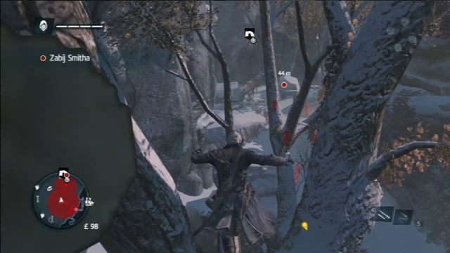 Wykorzystaj drzewa, by móc zabić cel z powietrza. - 01 - Jedno małe zwycięstwo | Sekwencja 2 | Solucja Assassins Creed Rogue - Assassins Creed: Rogue - poradnik do gry