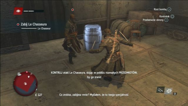 Walka z pierwszym bossem. - 03 - Okoliczności | Sekwencja 3 | Solucja Assassins Creed Rogue - Assassins Creed: Rogue - poradnik do gry