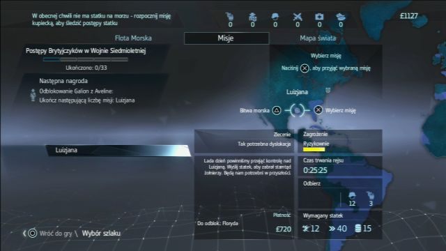 Uzyskasz dostęp do Kampanii Morskiej, pozwalającej wysyłać statki na misje. - 04 - Przyjaciół trzymaj blisko | Sekwencja 3 | Solucja Assassins Creed Rogue - Assassins Creed: Rogue - poradnik do gry