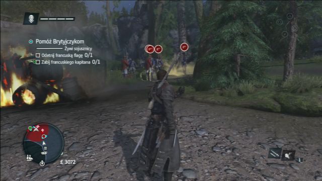 Odpowiednio wycelowany granat załatwi sprawę. - 02 - Zbroja i miecz | Sekwencja 4 | Solucja Assassins Creed Rogue - Assassins Creed: Rogue - poradnik do gry