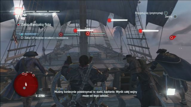 Celów jest cała masa, ale ten statek to istna forteca. - 01 - Liniowce | Sekwencja 5 | Solucja Assassins Creed Rogue - Assassins Creed: Rogue - poradnik do gry