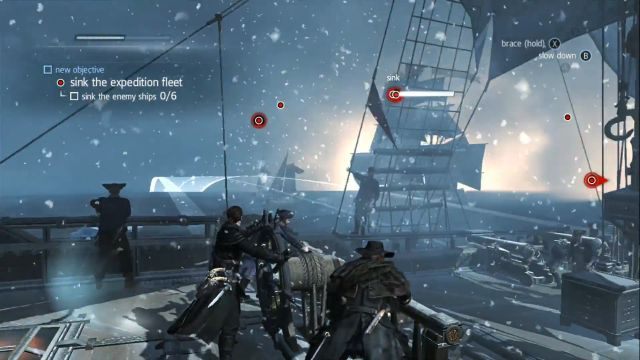 Kilka statków to zerowe wyzwanie na tym etapie. - 04 - Zimny Ogień | Sekwencja 6 | Solucja Assassins Creed Rogue - Assassins Creed: Rogue - poradnik do gry